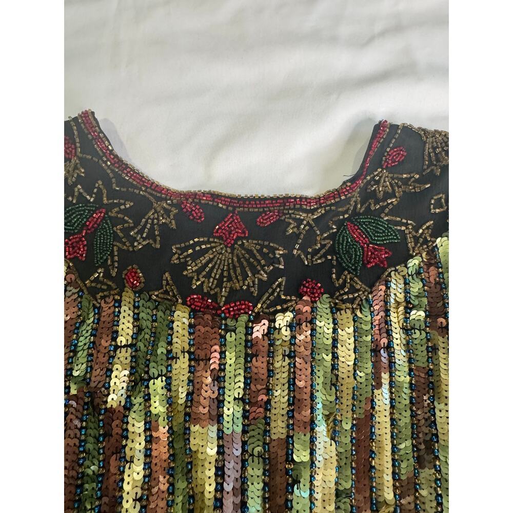 Tan-Chho Vintage 80's Multi-Colored Sequin Jacket - Picture 10 of 12
